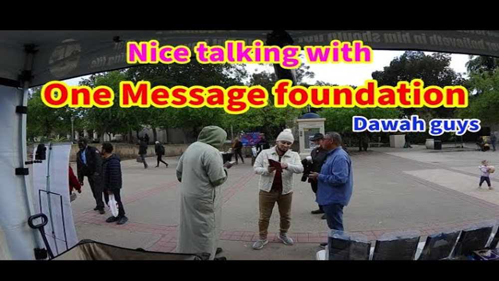 Nice talking with One Message foundation Dawah guys/BALBOA PARK